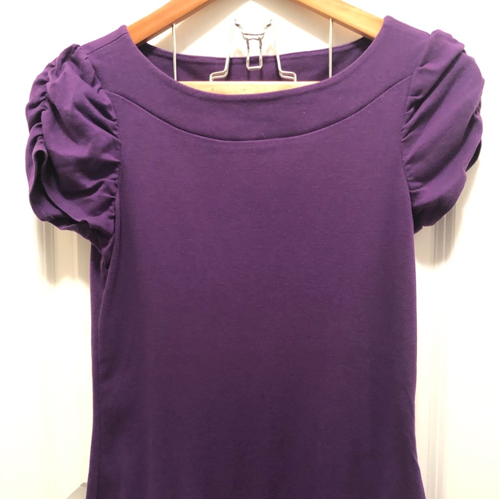 RW & Co. Ruched shoulder t-shirt